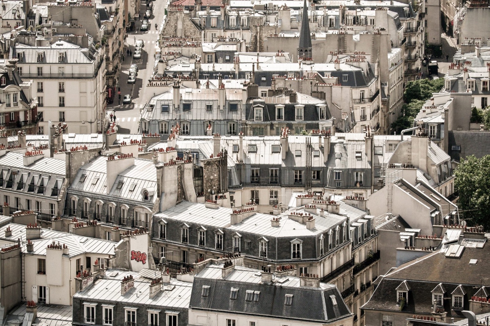 Les toits de Paris vus depuis Notre-Dame