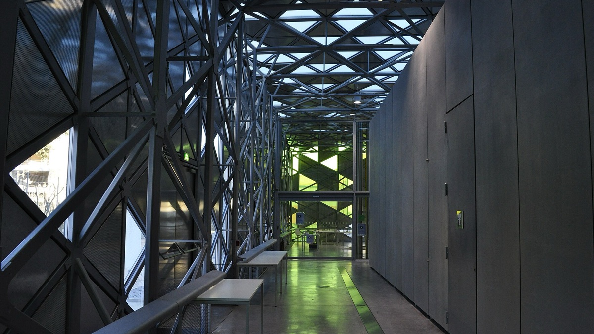 La structure métallique de la Platine, à la Cité du design de Saint-Étienne